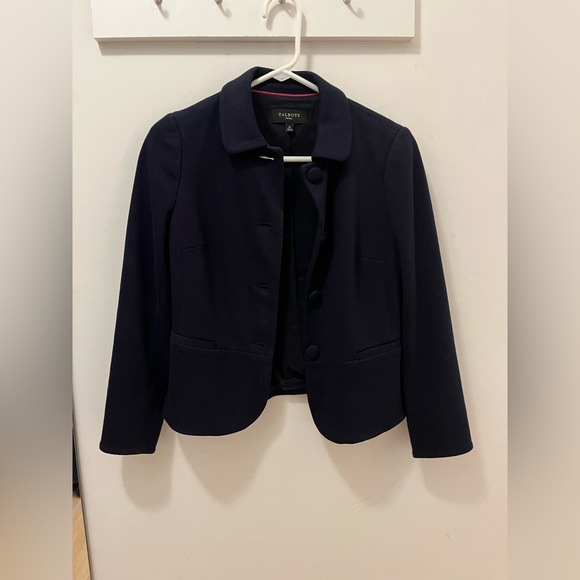 Ann Taylor 2 Petite Navy blazer - Picture 1 of 2